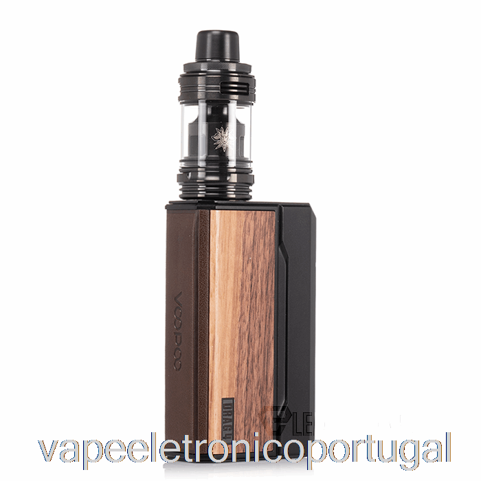 Vape Eletrônico Voopoo Drag 4 177w Starter Kit Preto + Nogueira